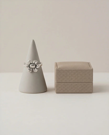 Silver Daisy Blossom Ring