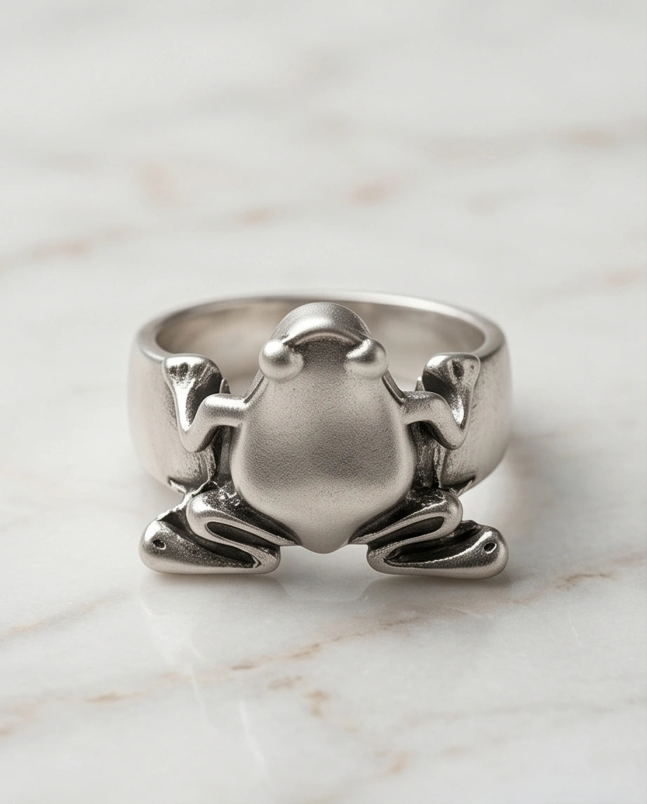 The Oracle Toad Sterling Silver Ring