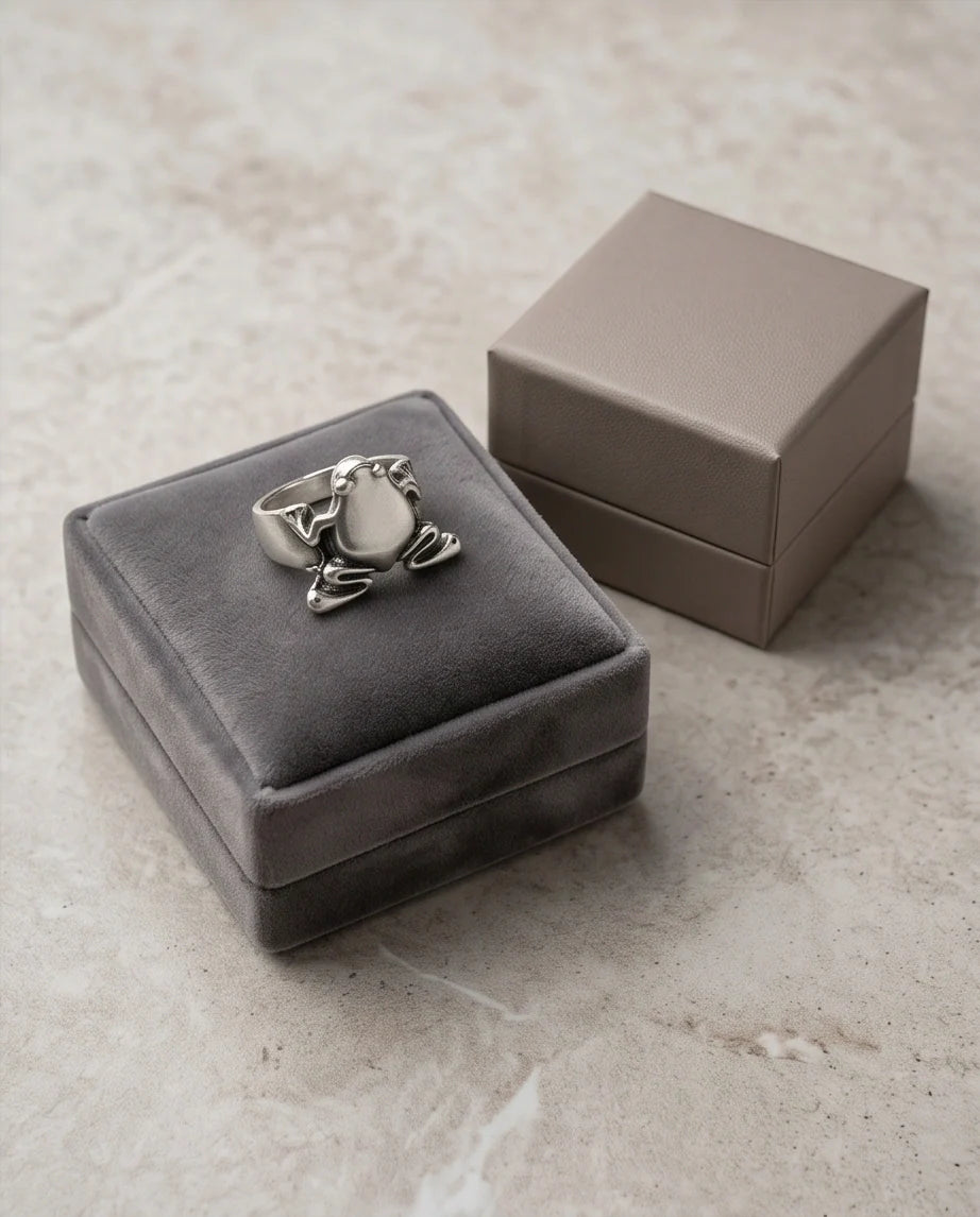 The Oracle Toad Sterling Silver Ring