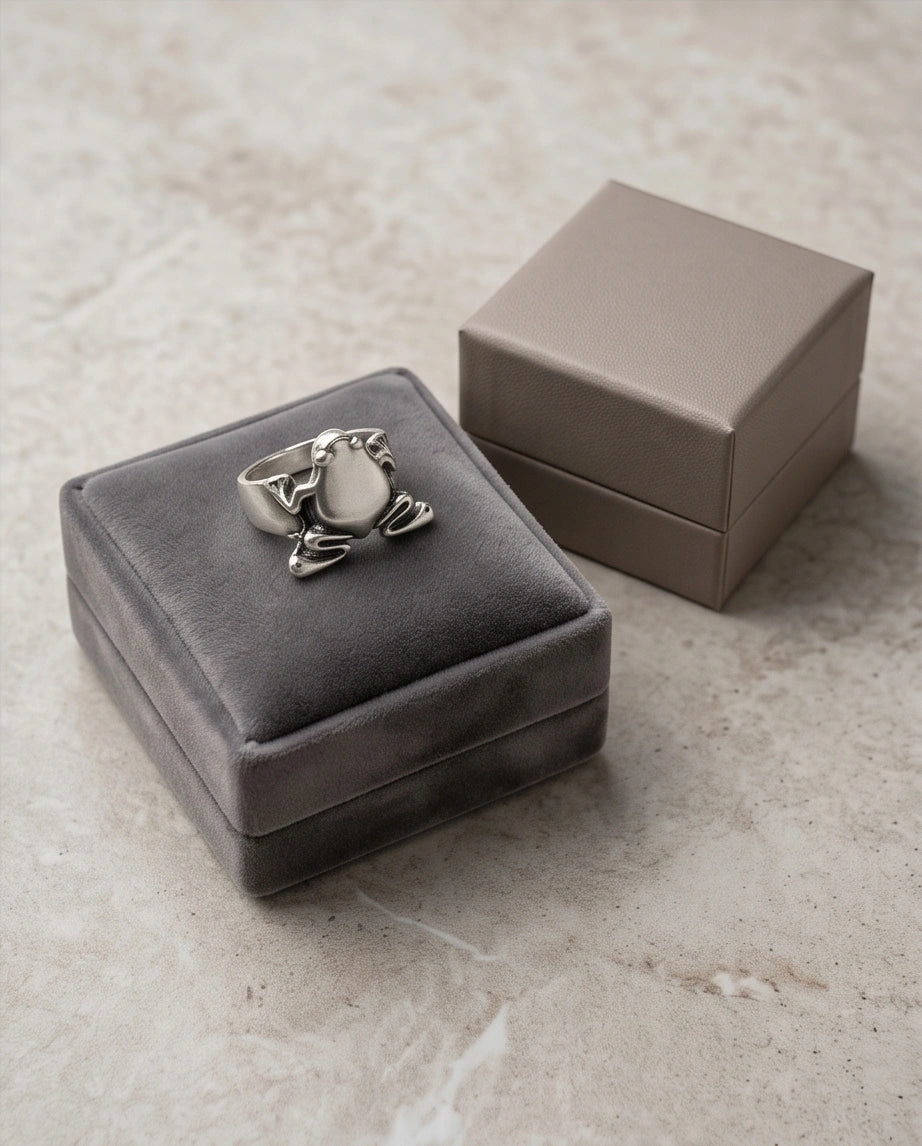 The Oracle Toad Sterling Silver Ring