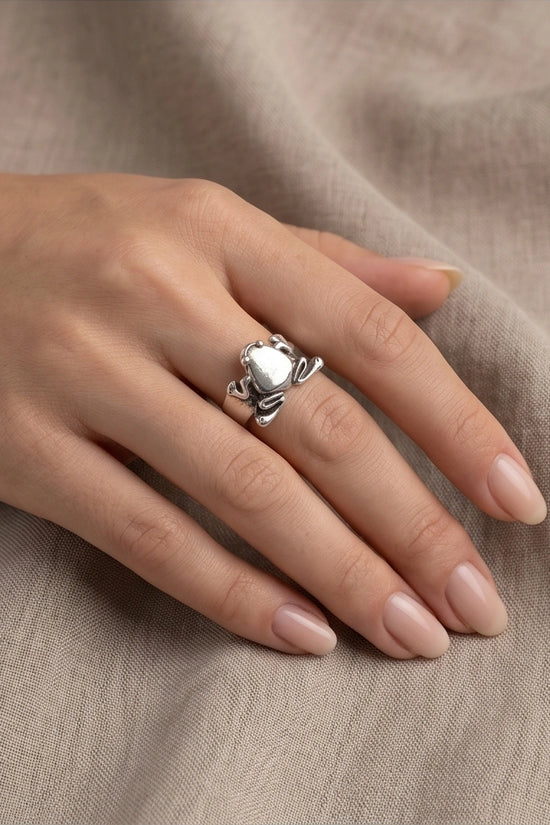 The Oracle Toad Sterling Silver Ring