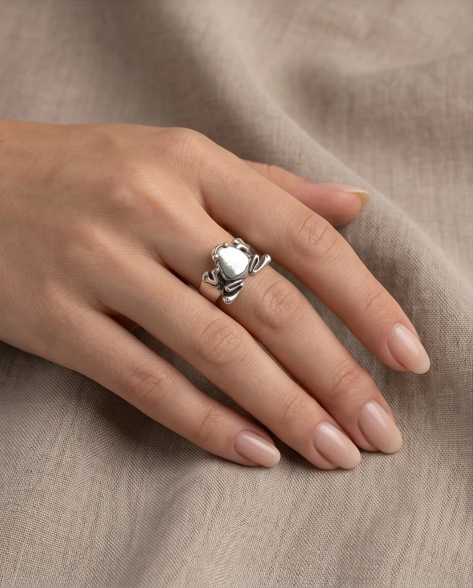 The Oracle Toad Sterling Silver Ring