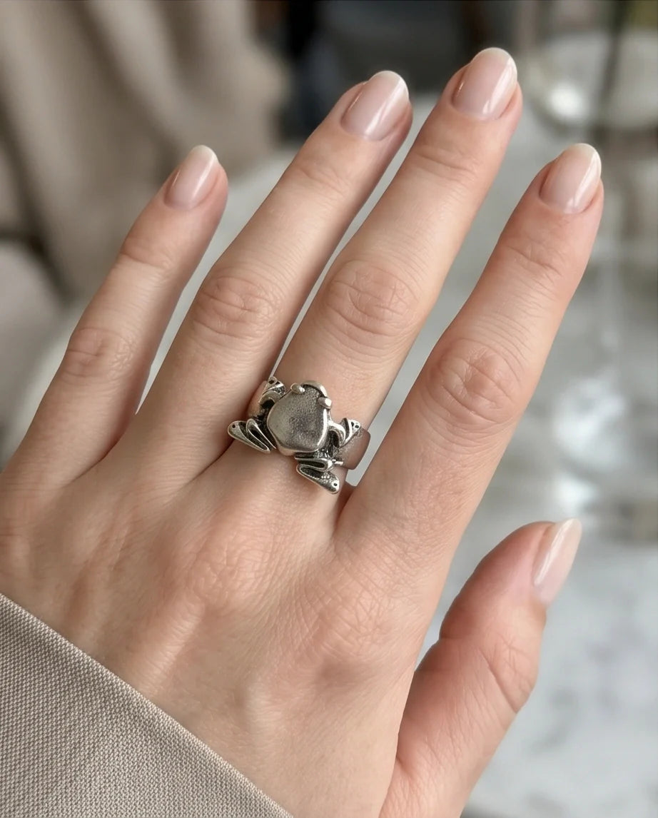 The Oracle Toad Sterling Silver Ring