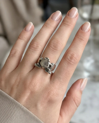 The Oracle Toad Sterling Silver Ring