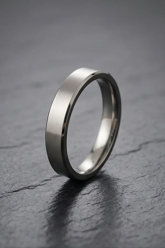 The Sterling Edge: Brushed Silver Minimalist Band