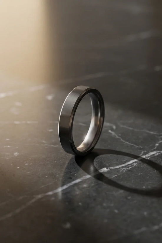 The Sterling Edge: Brushed Silver Minimalist Band