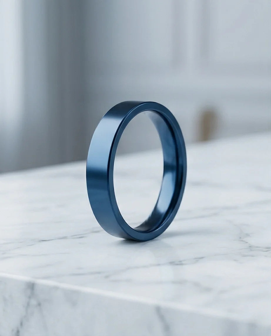 The Cobalt Flux: Minimalist Flat-Edge Azure Band