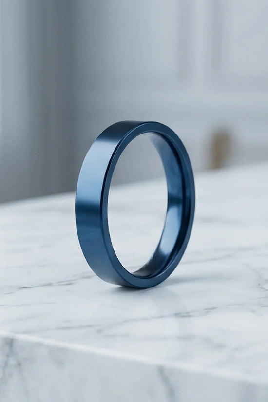 The Cobalt Flux: Minimalist Flat-Edge Azure Band
