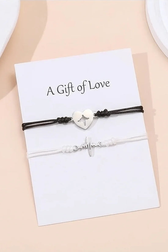 The Heartbeat Rhythm: Matching Pulse Bracelet Set