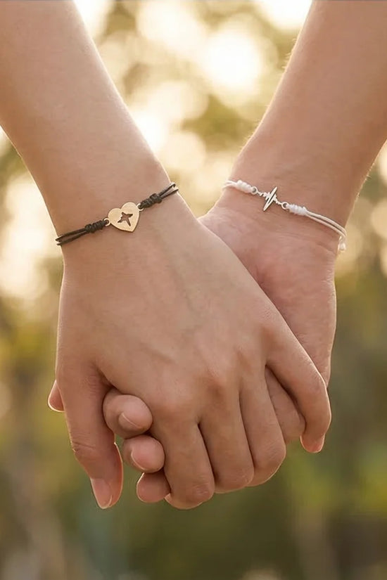 The Heartbeat Rhythm: Matching Pulse Bracelet Set