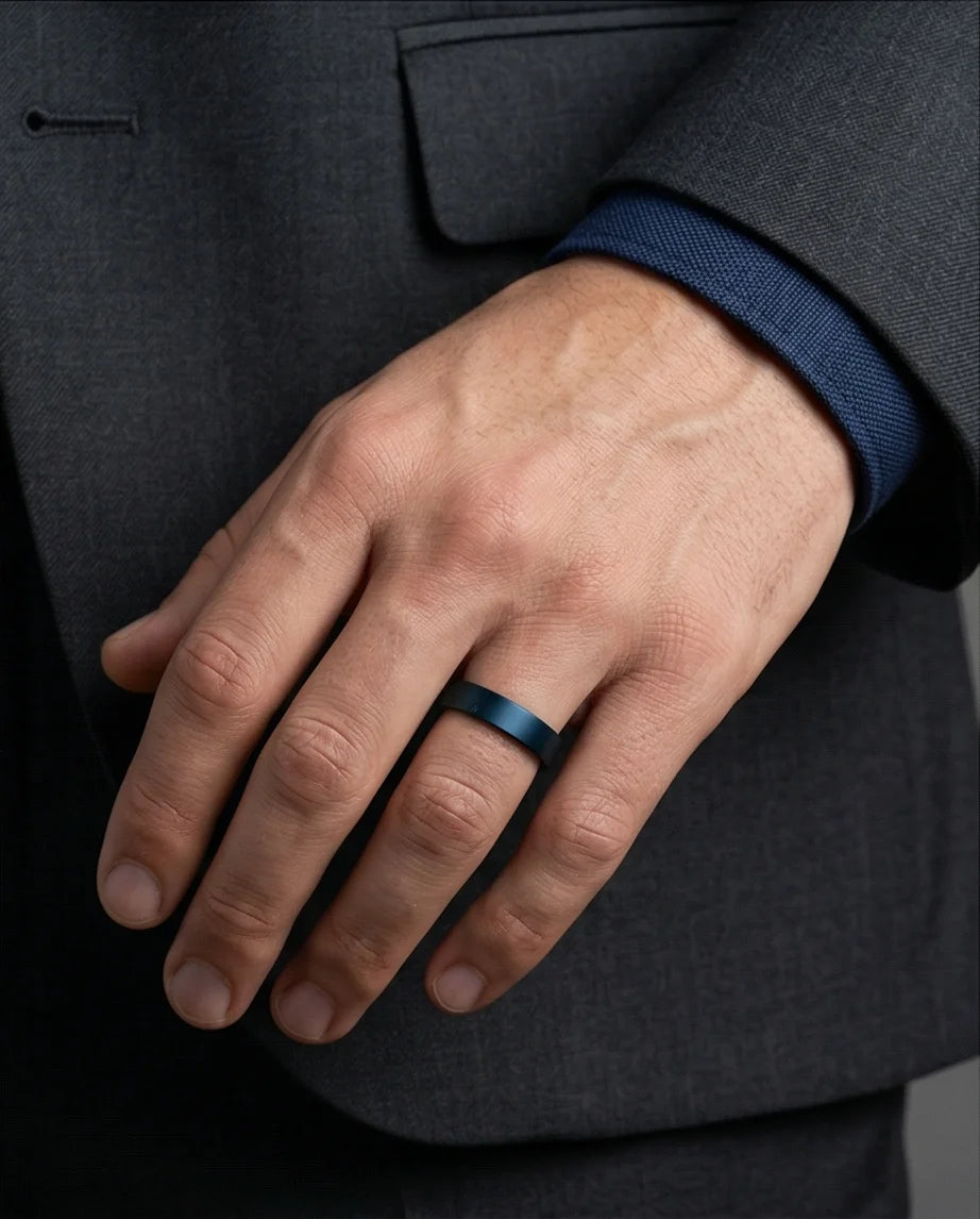 The Cobalt Flux: Minimalist Flat-Edge Azure Band