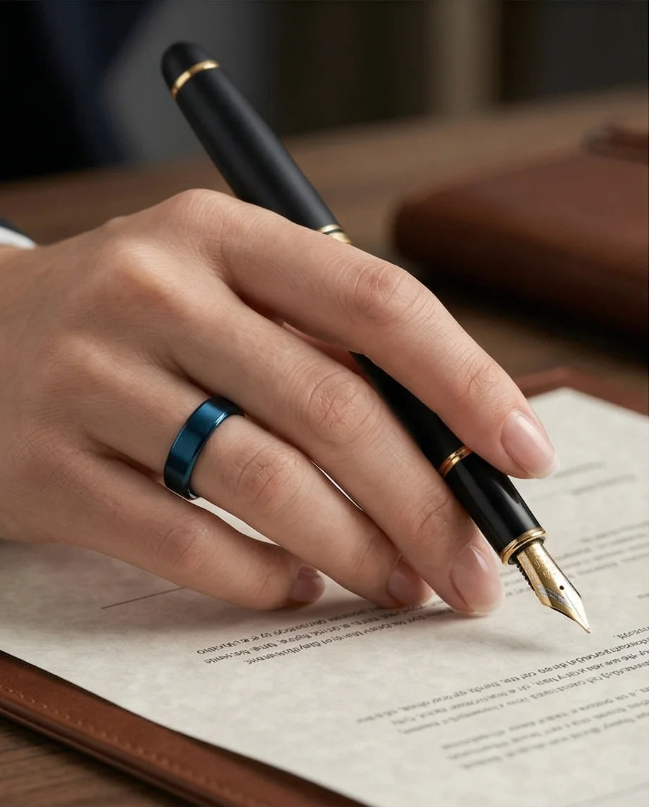 The Cobalt Flux: Minimalist Flat-Edge Azure Band