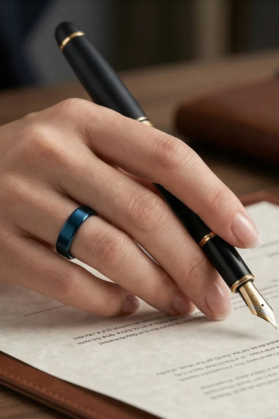 The Cobalt Flux: Minimalist Flat-Edge Azure Band