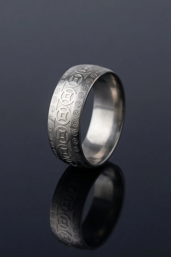 Zenith Coin: Minimalist Feng Shui Statement Band