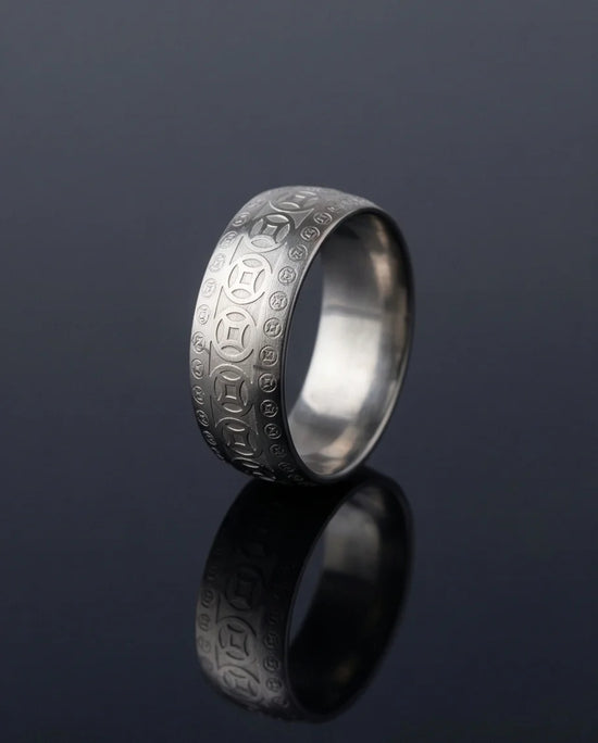 Zenith Coin: Minimalist Feng Shui Statement Band