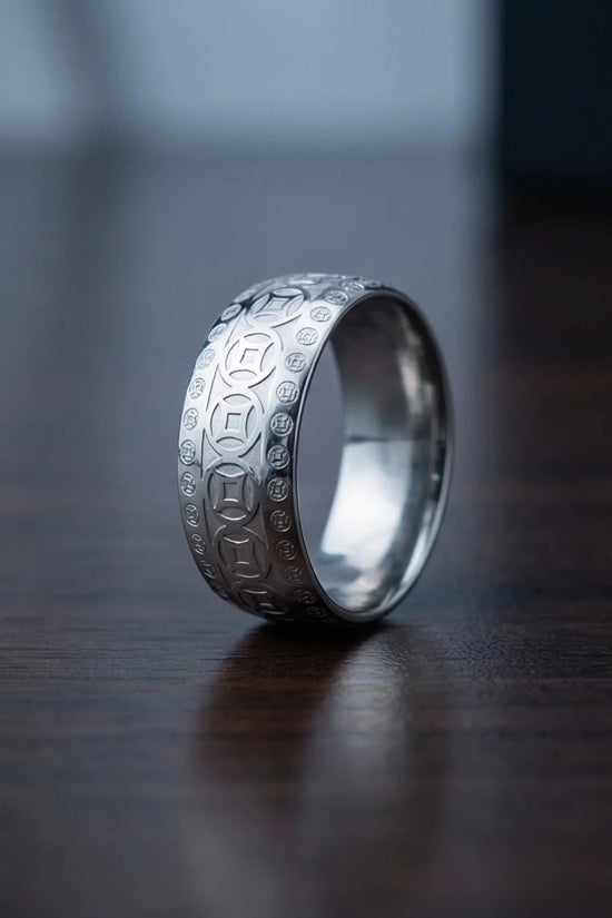 Zenith Coin: Minimalist Feng Shui Statement Band