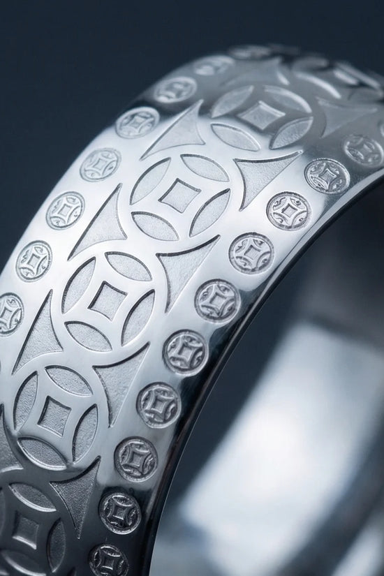 Zenith Coin: Minimalist Feng Shui Statement Band