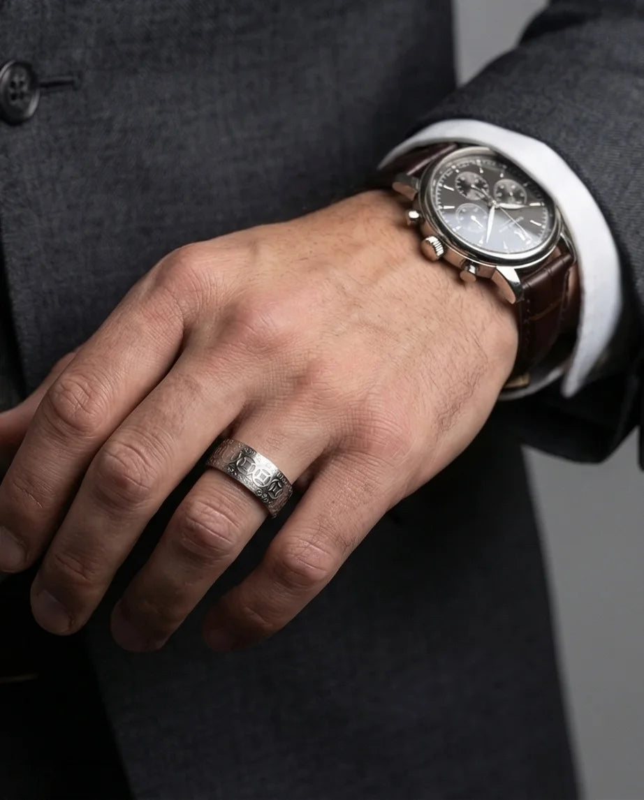 Zenith Coin: Minimalist Feng Shui Statement Band