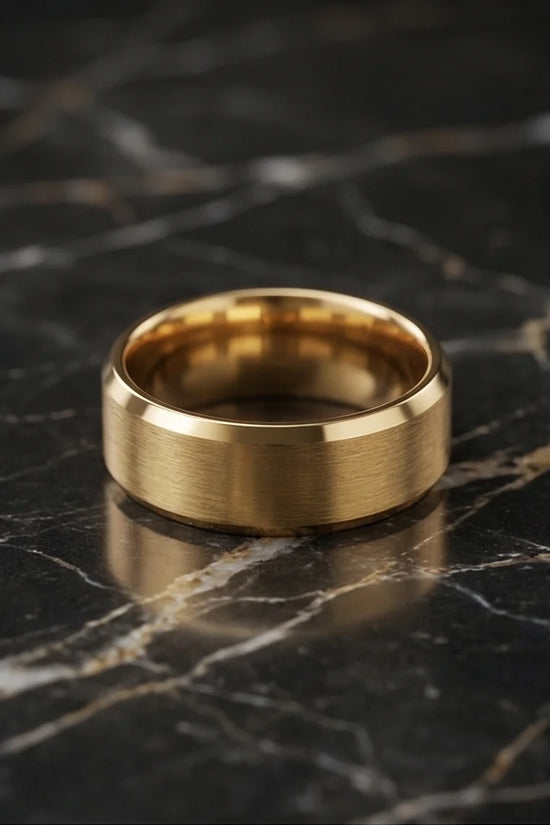 Aurelian Elite: Matte Gold Minimalist Ring