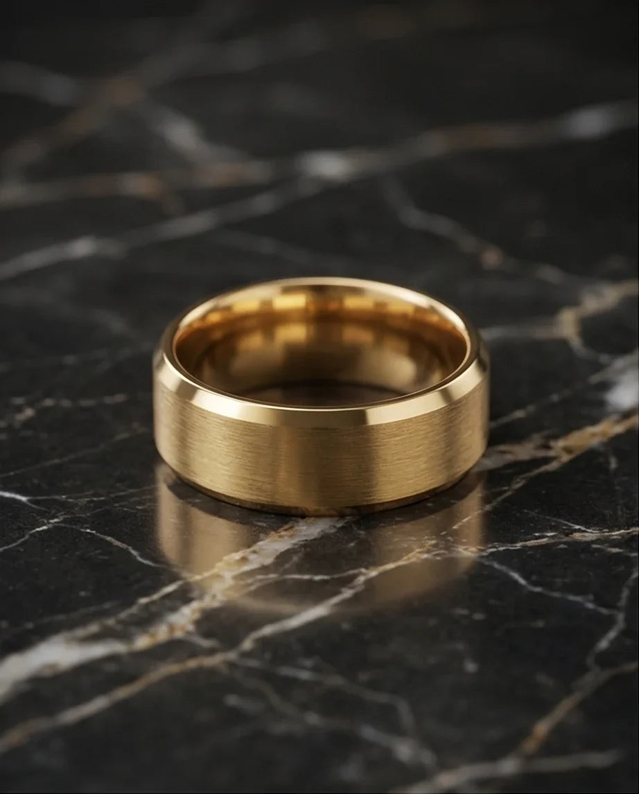 Aurelian Elite: Matte Gold Minimalist Ring