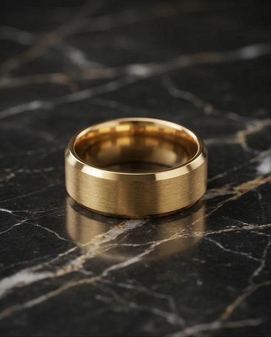 Aurelian Elite: Matte Gold Minimalist Ring