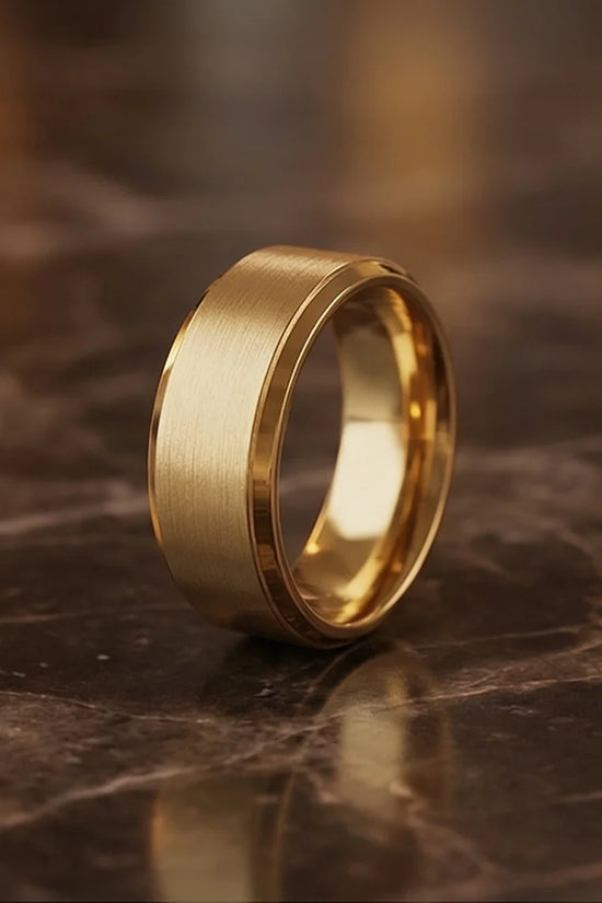 Aurelian Elite: Matte Gold Minimalist Ring
