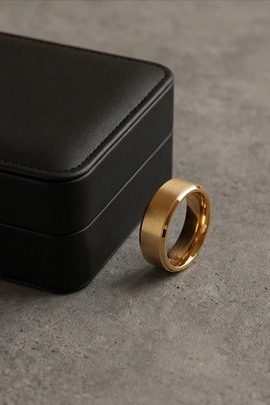 Aurelian Elite: Matte Gold Minimalist Ring