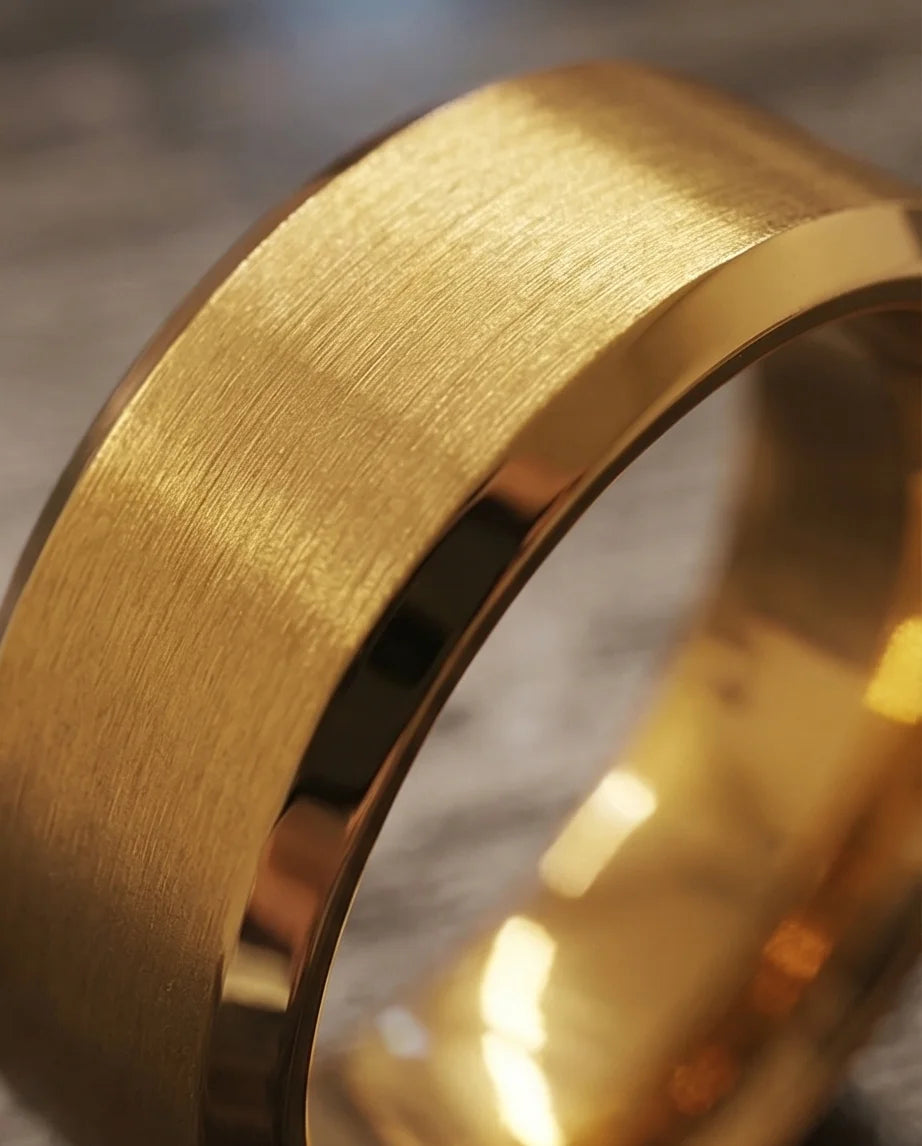 Aurelian Elite: Matte Gold Minimalist Ring