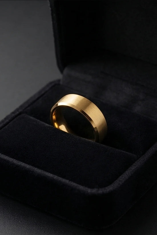 Aurelian Elite: Matte Gold Minimalist Ring