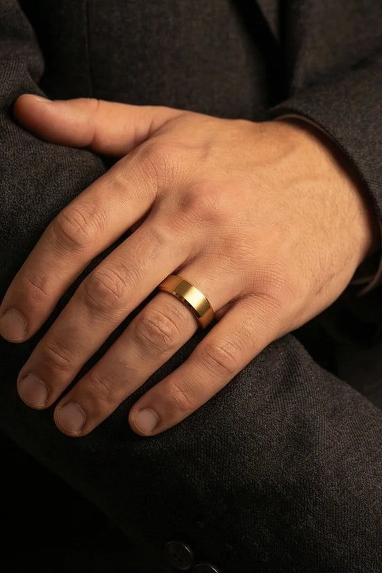 Aurelian Elite: Matte Gold Minimalist Ring