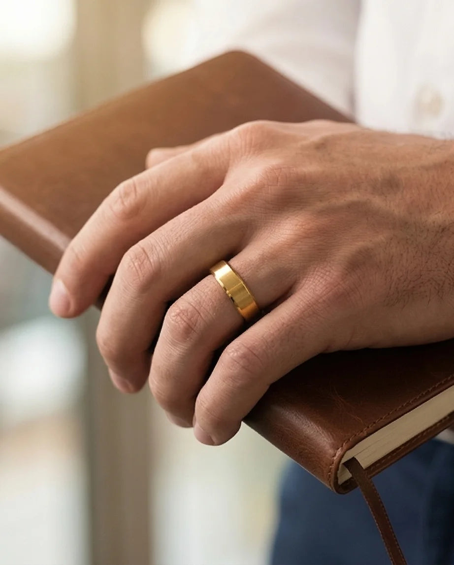 Aurelian Elite: Matte Gold Minimalist Ring