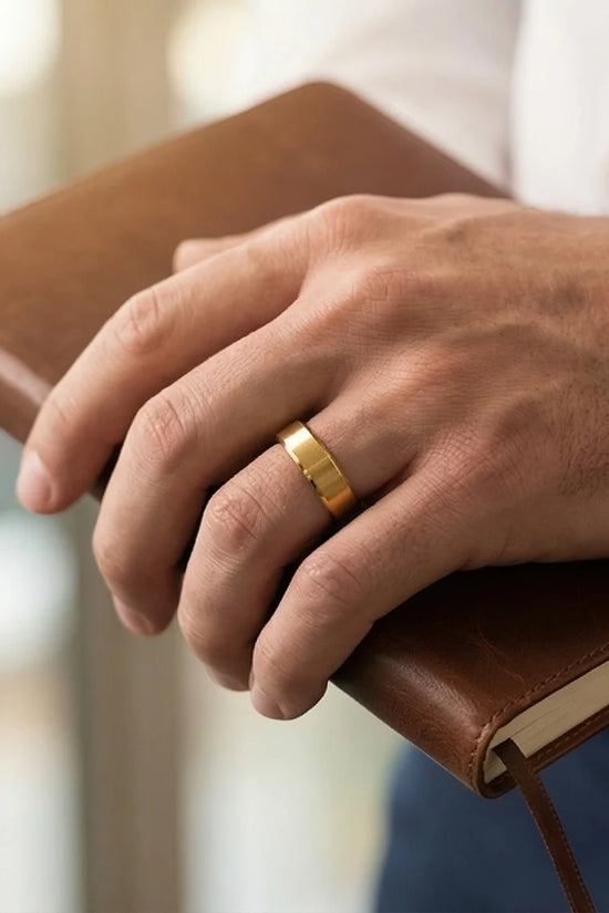 Aurelian Elite: Matte Gold Minimalist Ring