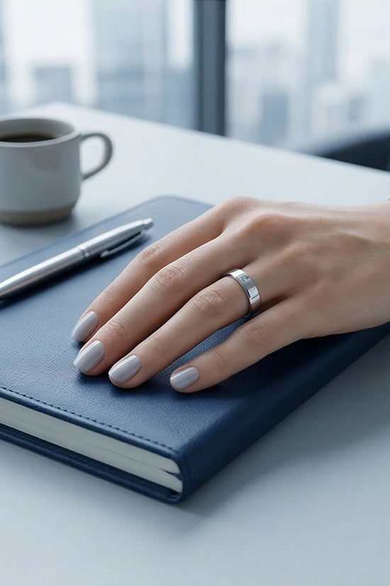 The Sterling Zenith: Minimalist Single-Stone Band