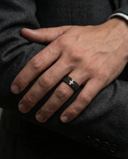 Eternal Faith: Engraved Spanish Lord’s Prayer Ring