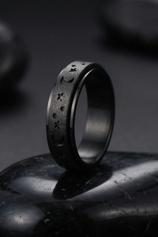 The Midnight Galaxy: Frosted Black Celestial Spinner
