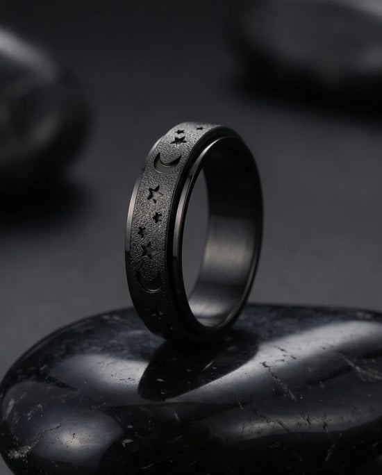 The Midnight Galaxy: Frosted Black Celestial Spinner