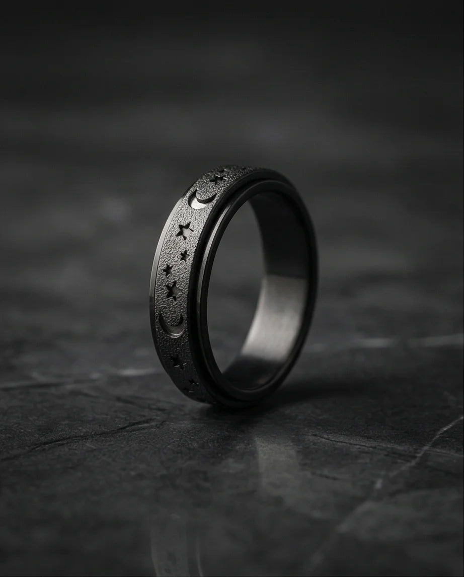 The Midnight Galaxy: Frosted Black Celestial Spinner