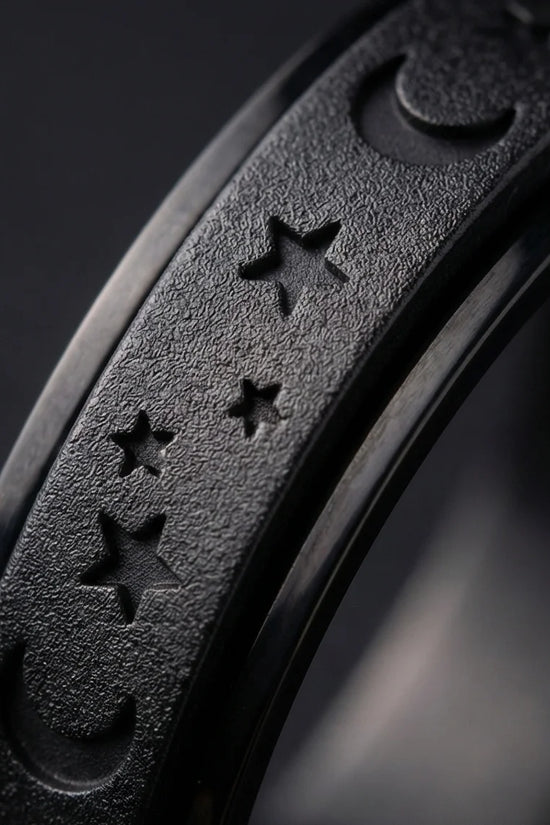 The Midnight Galaxy: Frosted Black Celestial Spinner