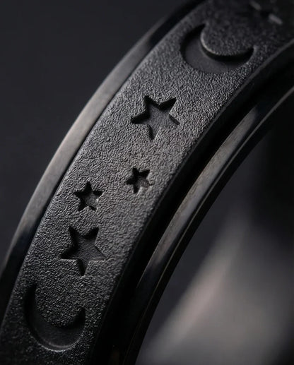 The Midnight Galaxy: Frosted Black Celestial Spinner