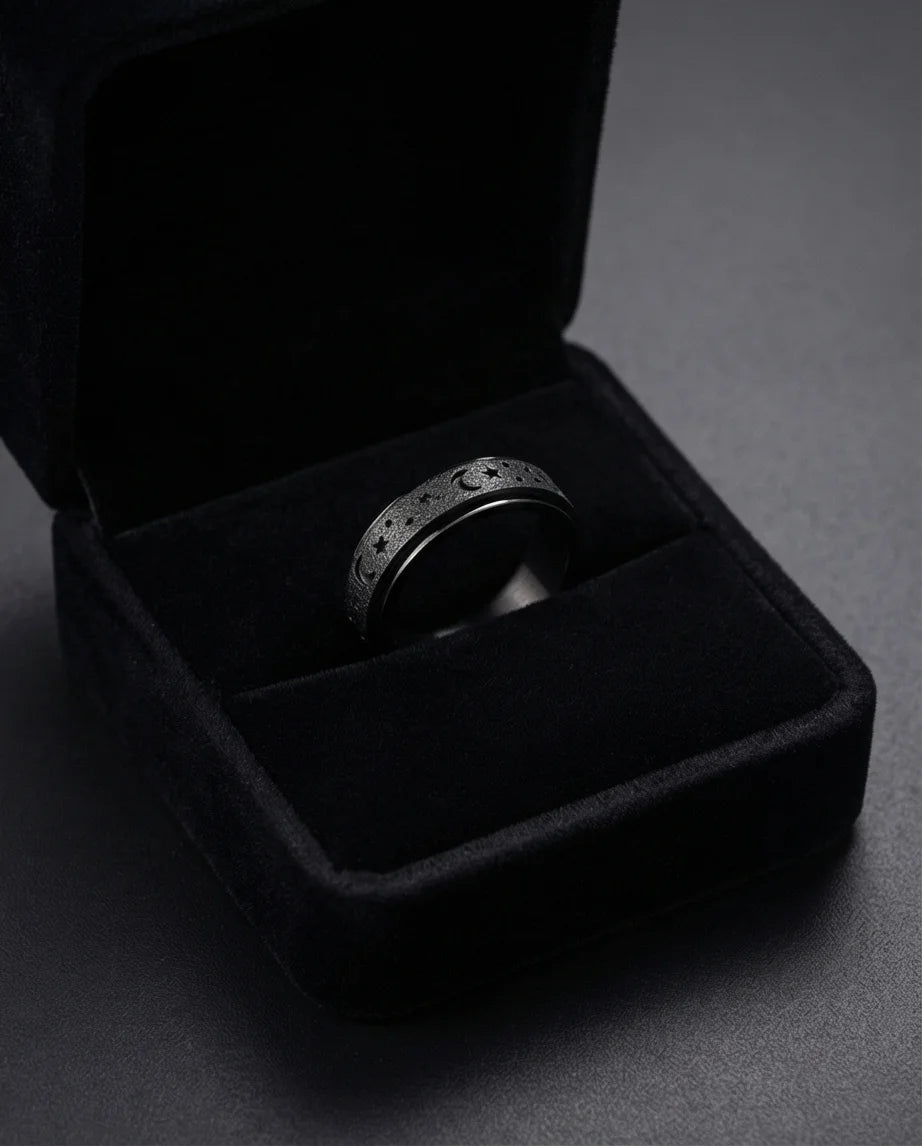 The Midnight Galaxy: Frosted Black Celestial Spinner