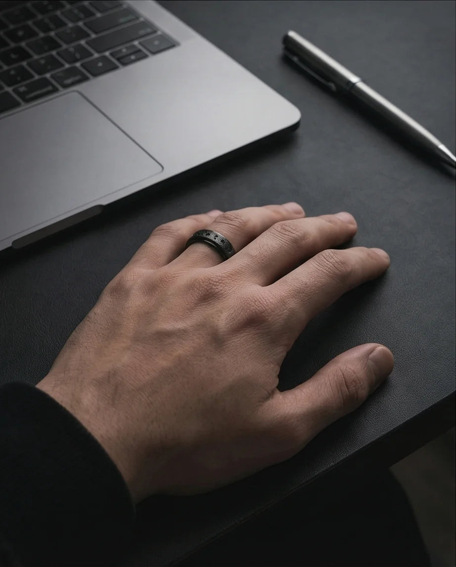 The Midnight Galaxy: Frosted Black Celestial Spinner