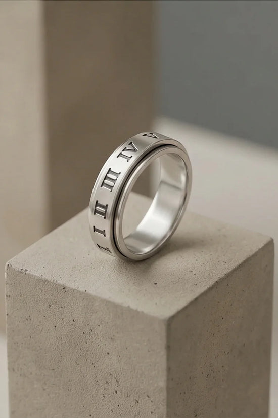 The Ivory Empire: Polished Roman Spinner Band