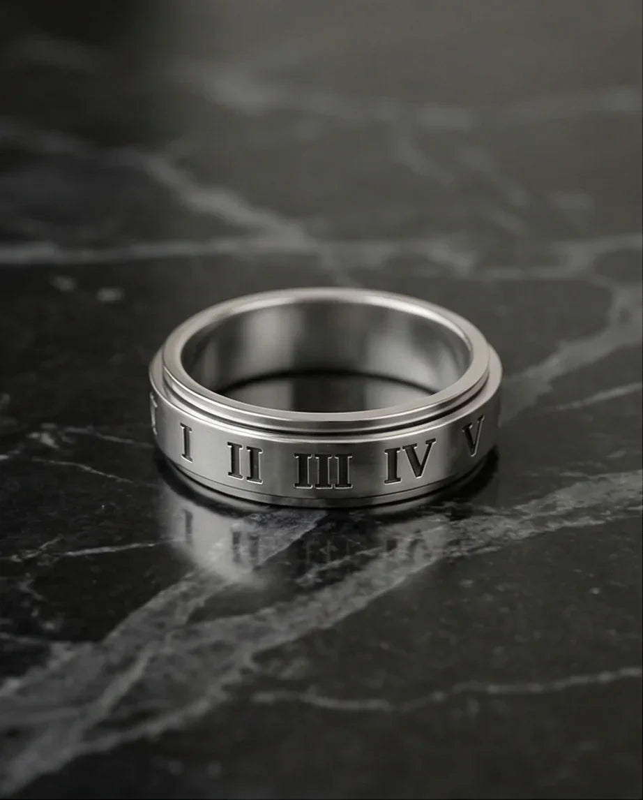 The Ivory Empire: Polished Roman Spinner Band