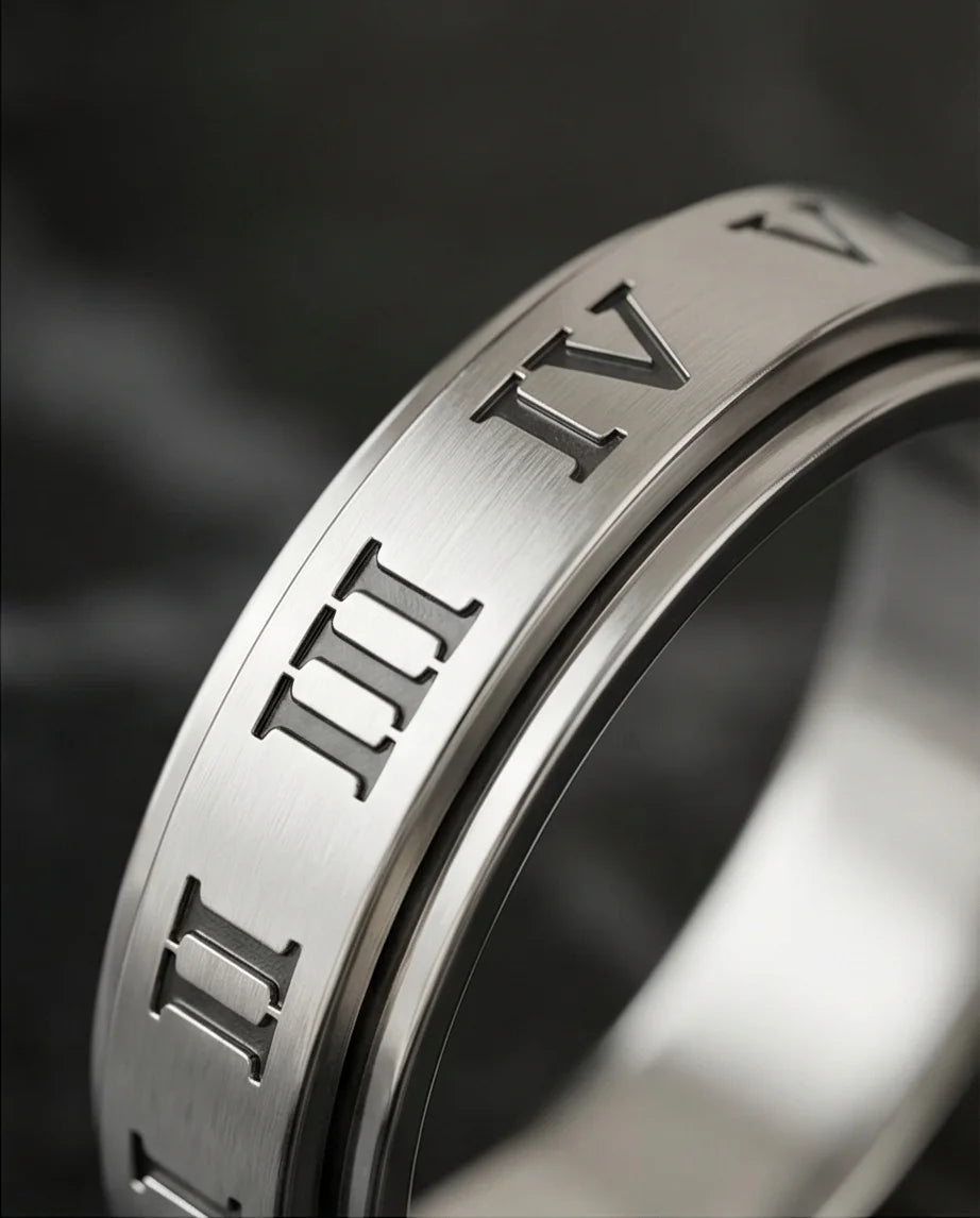 The Ivory Empire: Polished Roman Spinner Band