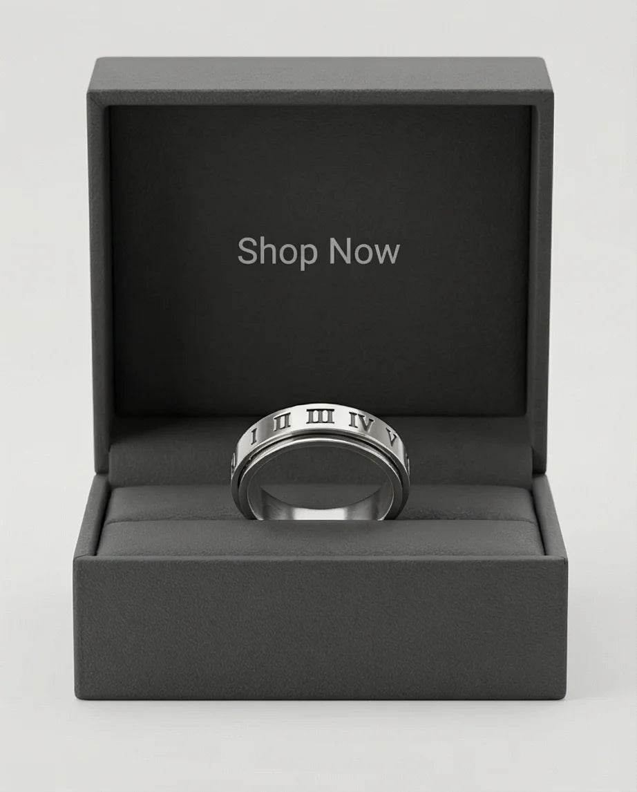 The Ivory Empire: Polished Roman Spinner Band