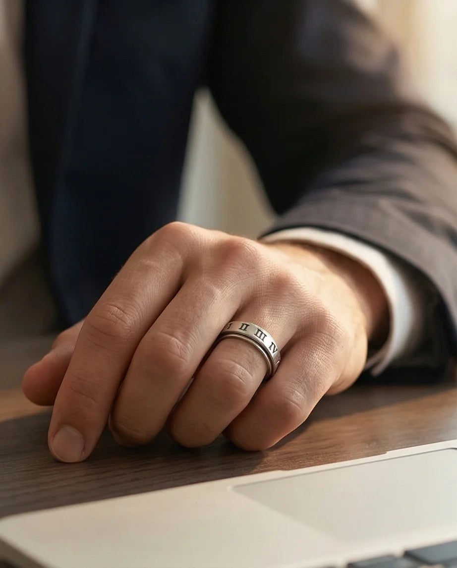 The Ivory Empire: Polished Roman Spinner Band