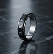 Nero Empire: Minimalist Roman Numeral Ring
