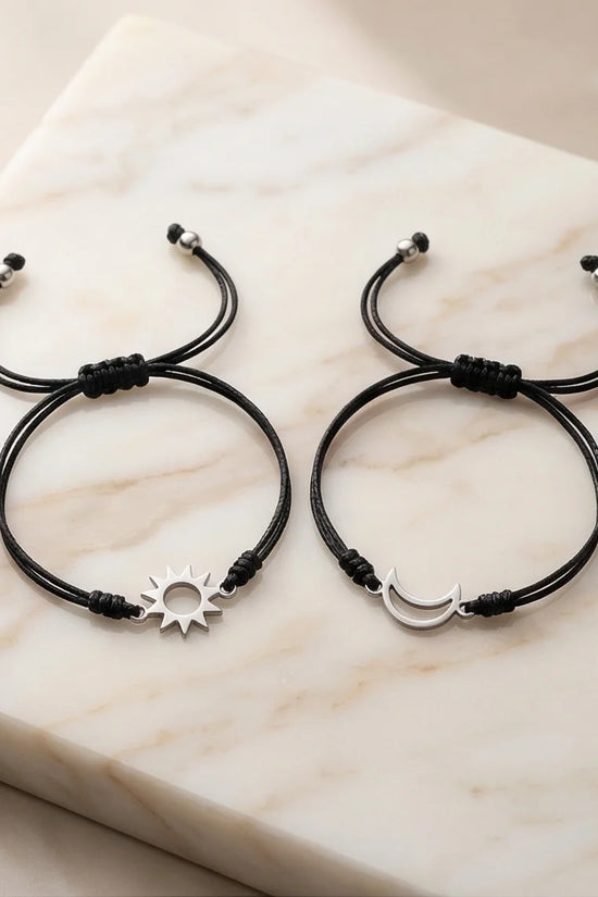 The Celestial Link: Sun & Moon Matching Set