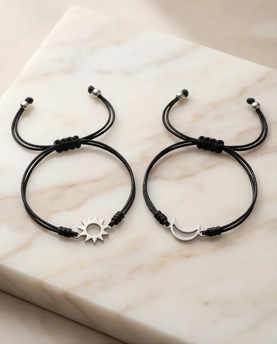 The Celestial Link: Sun & Moon Matching Set