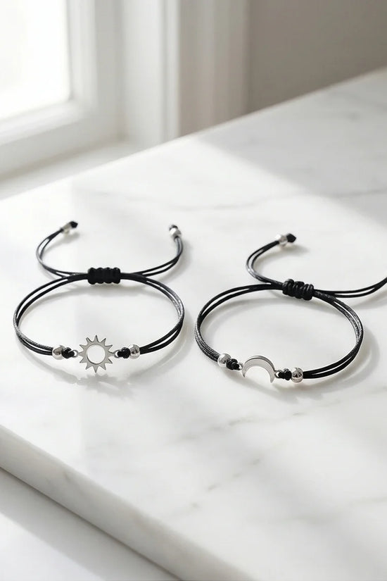 The Celestial Link: Sun & Moon Matching Set